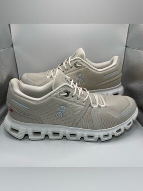 Women's 7.5 - On Cloud 6 Running Shoes Pearl | White 3WF10060755 - EUC